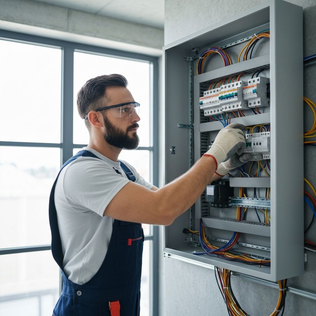 Professional electrical panel installation