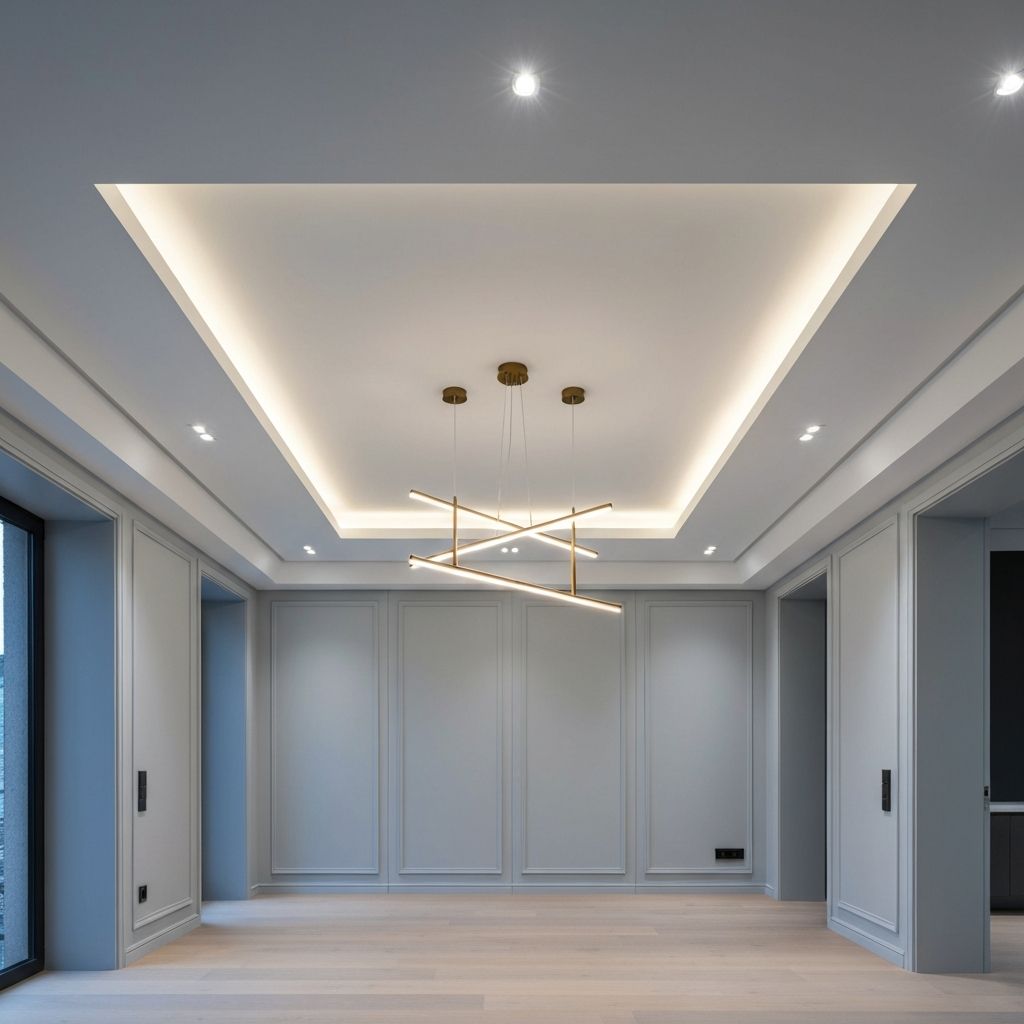 Modern lighting design installation